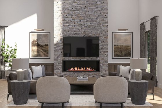 Interior - Family Room for Barndominium House Plan #455-726 - 4 bed, 3.5 bath