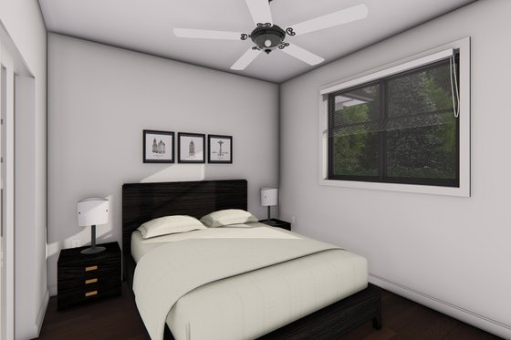 Interior - Bedroom for Farmhouse House Plan #126-259 - 2 bed, 1 bath