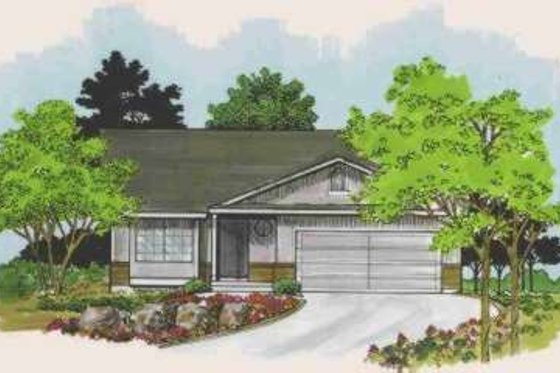 Exterior - Front Elevation for Traditional House Plan #308-137 - 4 bed, 3 bath