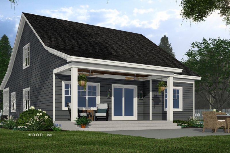 Dream House Plan - Exterior - Rear Elevation 2 for Craftsman House Plan #51-1289 - 3 bed, 3.5 bath