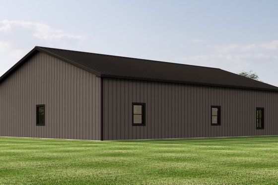 Exterior - Rear Elevation for Barndominium House Plan #1064-392 - 1 bed, 1 bath