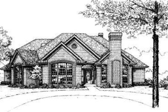 Exterior - Front Elevation for Traditional House Plan #310-174 - 4 bed, 3.5 bath
