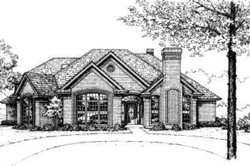 Traditional Style House Plan - 4 Beds 3.5 Baths 3486 Sq/Ft Plan #310-174