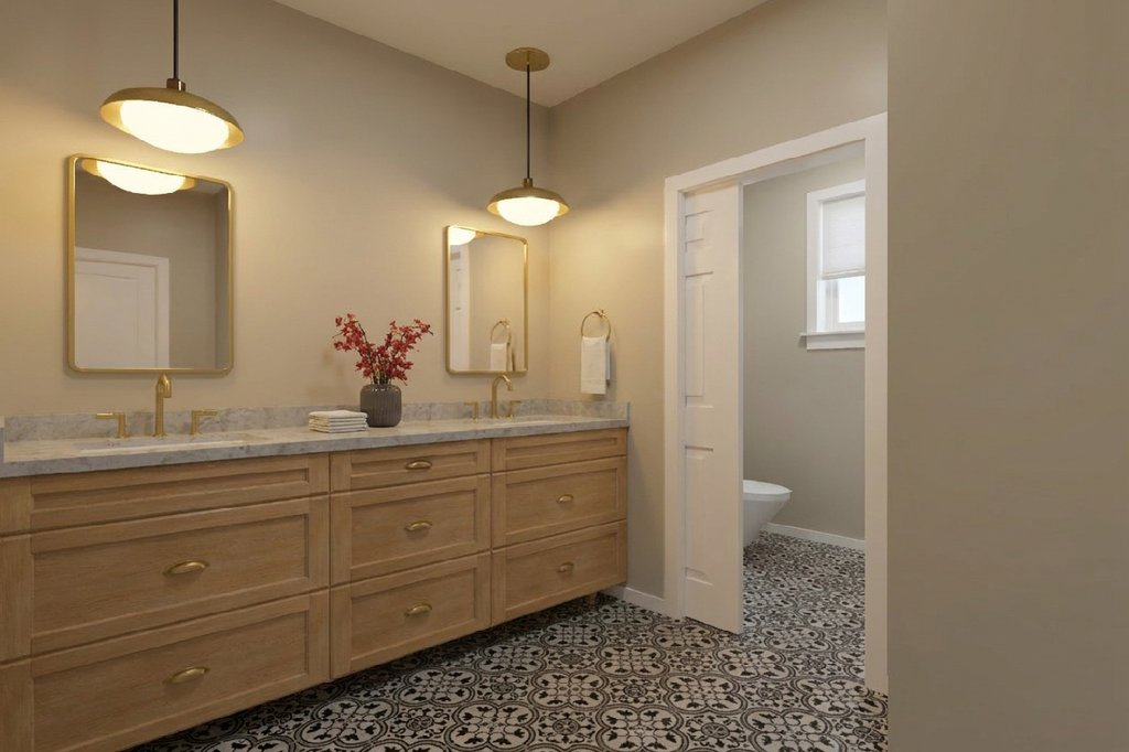 Interior - Master Bathroom for Contemporary House Plan #126-309 - 3 bed, 2 bath