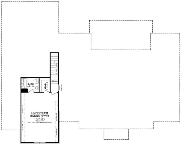 Farmhouse Floor Plan - Upper Floor Plan #430-410