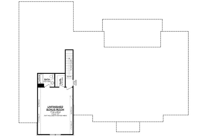 Home Plan - Floor Plan - Upper Floor for Farmhouse House Plan #430-410 - 4 bed, 3.5 bath