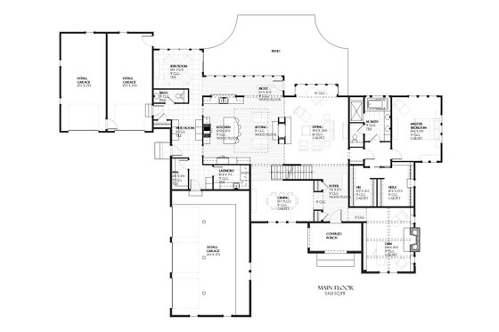 European house plan, floor plan