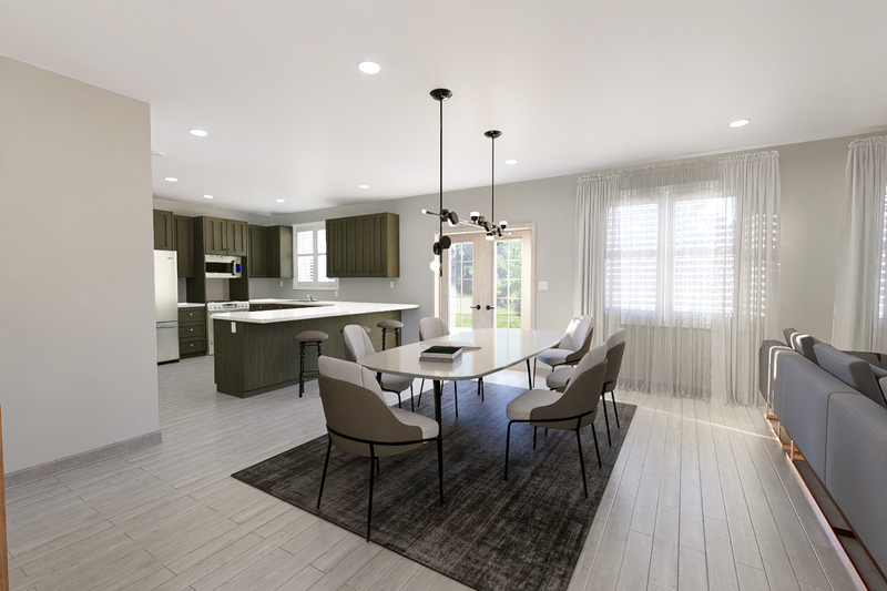House Design - Interior - Dining Room for Traditional House Plan #1060-188 - 3 bed, 2 bath