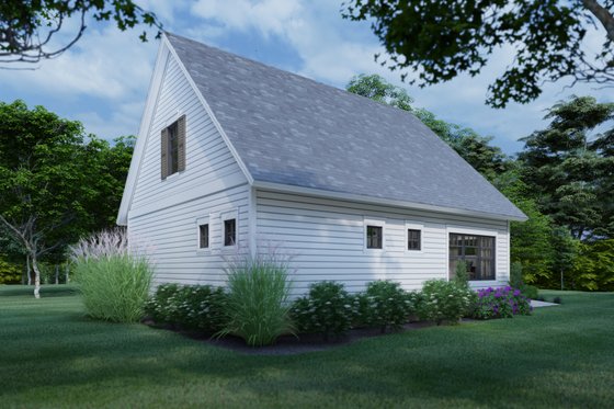Exterior - Rear Elevation 1 for Cottage House Plan #120-273 - 3 bed, 2 bath