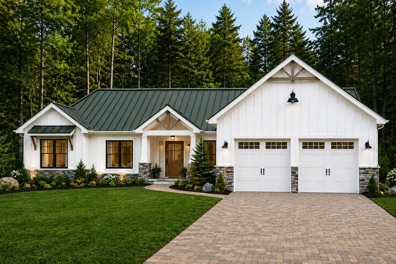 Architectural House Design - Exterior - Front Elevation 4 for Farmhouse House Plan #928-430 - 5 bed, 3.5 bath