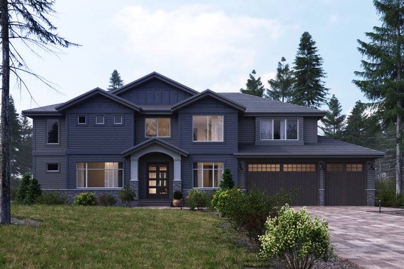 Dream House Plan - Craftsman Exterior - Front Elevation Plan #1066-20