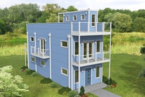 Contemporary Exterior - Front Elevation Plan #932-903