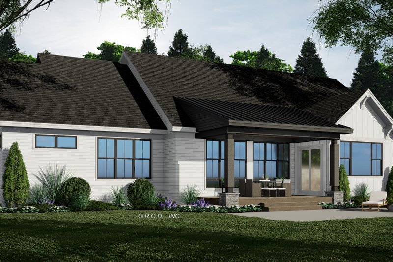 Dream House Plan - Exterior - Rear Elevation 2 for Traditional House Plan #51-1224 - 2 bed, 2 bath