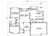 European Style House Plan - 4 Beds 2.5 Baths 3186 Sq/Ft Plan #67-363 
