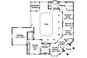 Mediterranean Style House Plan - 5 Beds 3.5 Baths 3327 Sq/Ft Plan #124-234 