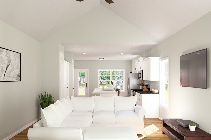 House Blueprint - Interior - Family Room for Cottage House Plan #513-2316 - 2 bed, 2 bath