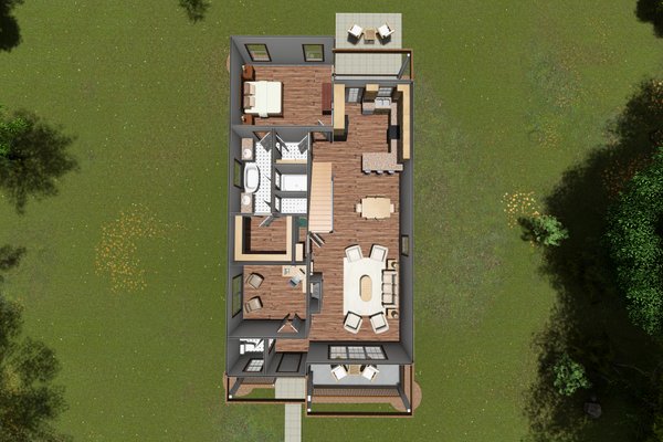 Farmhouse Floor Plan - Main Floor Plan #513-2215