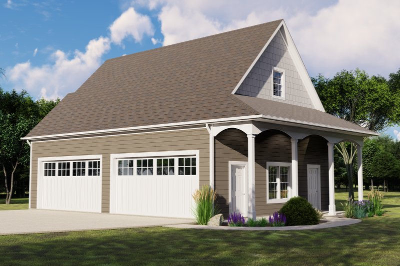 Architectural House Design - Country Exterior - Front Elevation Plan #1064-77