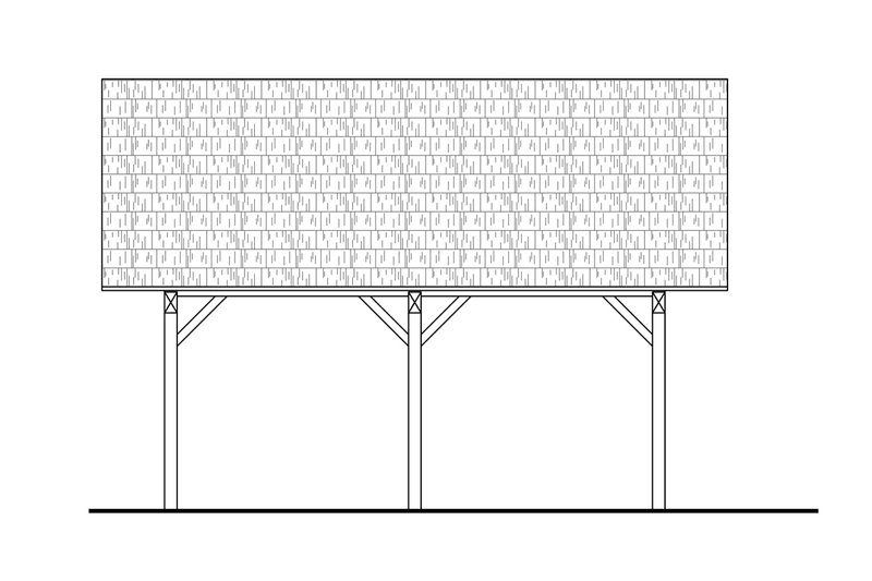 House Blueprint - Exterior - Other Elevation 1 for Traditional House Plan #124-1315, 0 bath