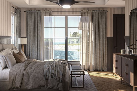 Interior - Master Bedroom 1 for Modern House Plan #455-391 - 3 bed, 2.5 bath