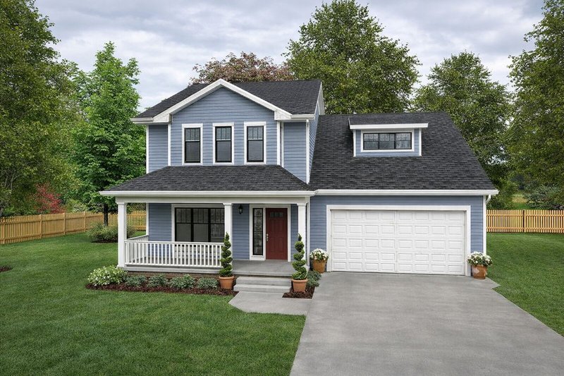 Home Plan - Traditional Exterior - Front Elevation Plan #20-2104