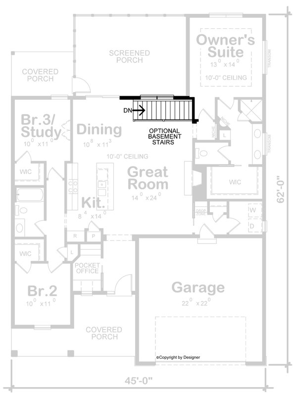 Farmhouse Floor Plan - Other Floor Plan #20-2548