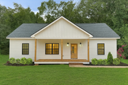 Farmhouse Style House Plan - 3 Beds 2 Baths 1334 Sq/Ft Plan #44-292 Exterior 