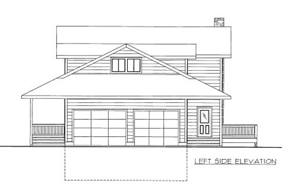 Exterior - Other Elevation 1 for Cabin House Plan #117-758 - 5 bed, 3.5 bath