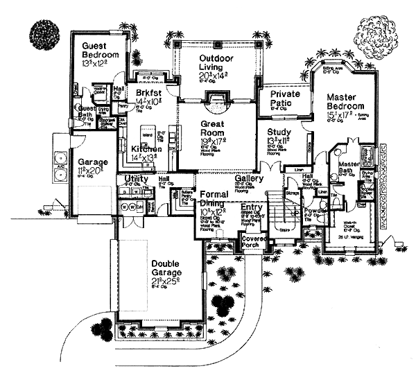 Home Plan - European Floor Plan - Main Floor Plan #310-961