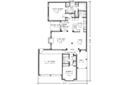 European Style House Plan - 2 Beds 2 Baths 1594 Sq/Ft Plan #410-340 