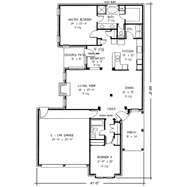 Home Plan - European Floor Plan - Main Floor Plan #410-340