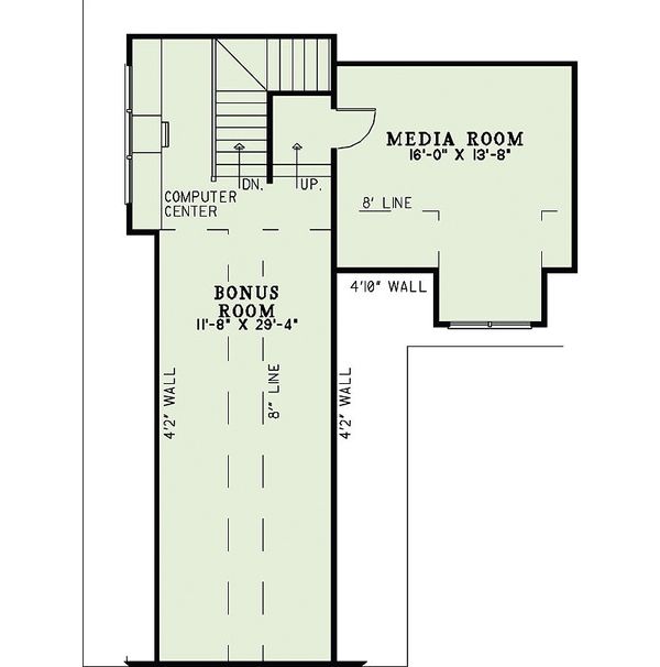 House Blueprint - Craftsman Floor Plan - Upper Floor Plan #17-2375