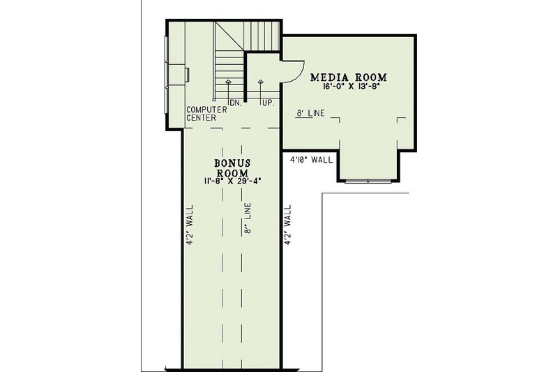 Home Plan - Floor Plan - Upper Floor for Craftsman House Plan #17-2375 - 6 bed, 4.5 bath