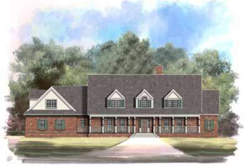 Architectural House Design - Country Exterior - Front Elevation Plan #119-224
