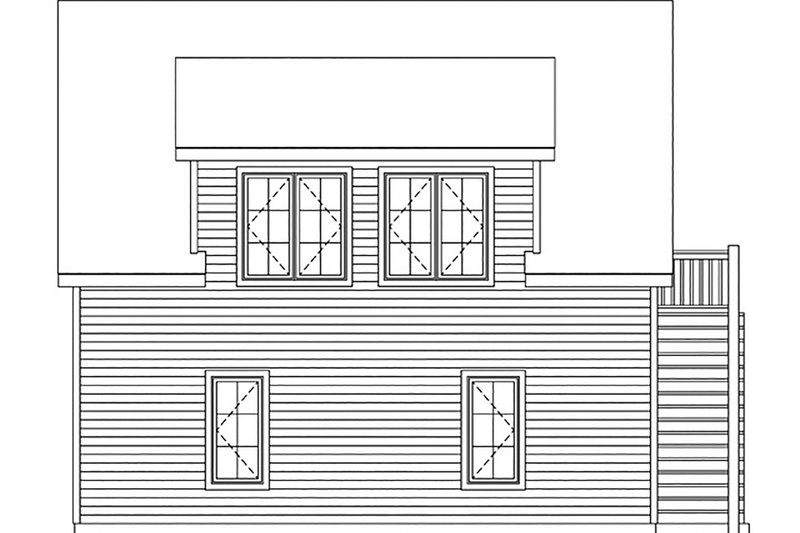 Dream House Plan - Exterior - Rear Elevation for Country House Plan #22-602, 0 bath
