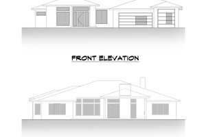 Exterior - Other Elevation 3 for Contemporary House Plan #1066-115 - 5 bed, 3.5 bath