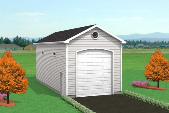 Exterior - Front Elevation for Traditional House Plan #75-201, 0 bath