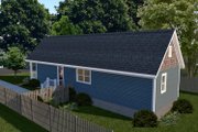 Cottage Style House Plan - 2 Beds 1 Baths 955 Sq/Ft Plan #79-103 Exterior 