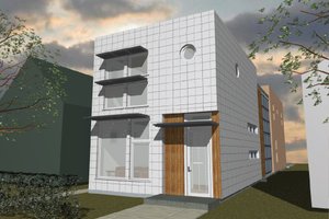 Modern Exterior - Front Elevation Plan #535-3