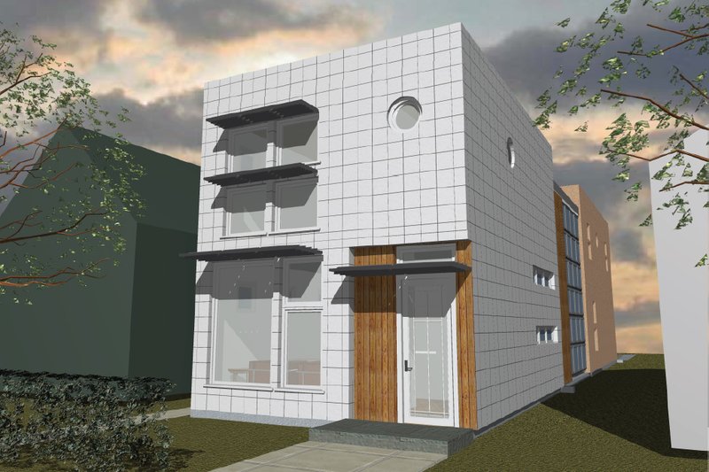 Home Plan - Modern Exterior - Front Elevation Plan #535-3