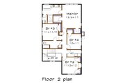 Country Style House Plan - 4 Beds 3 Baths 2418 Sq/Ft Plan #79-279 