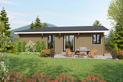 Contemporary Style House Plan - 3 Beds 2.5 Baths 1707 Sq/Ft Plan #48-1176 