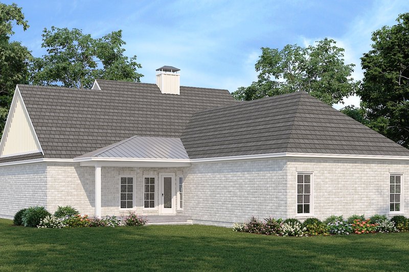 Home Plan - Exterior - Rear Elevation for Farmhouse House Plan #45-637 - 3 bed, 2.5 bath
