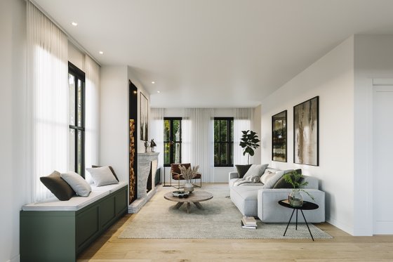 Interior - Family Room for Farmhouse House Plan #23-2764 - 5 bed, 2.5 bath