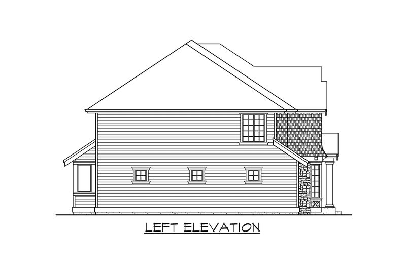 Dream House Plan - Exterior - Other Elevation 1 for Traditional House Plan #132-137 - 4 bed, 2.5 bath