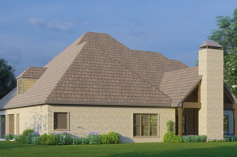 Dream House Plan - Exterior - Rear Elevation 1 for European House Plan #923-76 - 4 bed, 2.5 bath