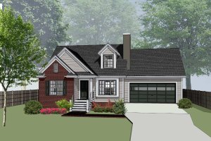 Cottage Exterior - Front Elevation Plan #79-158