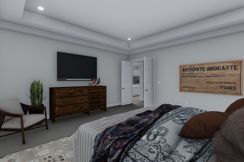 House Plan Design - Interior - Master Bedroom 1 for Ranch House Plan #1060-99 - 3 bed, 2.5 bath