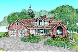 Traditional Exterior - Front Elevation Plan #60-242