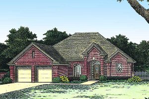 Colonial Exterior - Front Elevation Plan #310-770